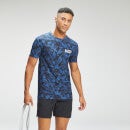 T-shirt à manches courtes et imprimé camouflage MP Adapt pour hommes – Imprimé camouflage bleu