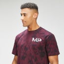 MP Men's Adapt Tie Dye Short Sleeve Oversized T-Shirt - Black/Merlot - XS