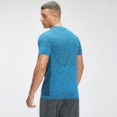 T-Shirt a maniche corte senza cuciture MP Essentials da uomo - Azzurro intenso mélange - XS