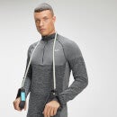 MP vīriešu Essentials bezvīļu sporta jaka ar 1/4 rāvējslēdzēju — Melna - XS