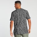 Męski T-shirt oversize z krótkim rękawem we wzór camo z kolekcji Training – czarny - XS