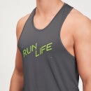 Męska koszulka treningowa bez rękawów z kolekcji MP Graphic Running – szara - XL