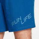 MP Men's Graphic Running Shorts - True Blue - XXS