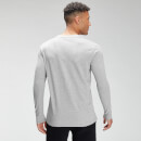 Męska koszulka z długim rękawem z kolekcji Essentials MP – Classic Grey Marl