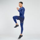 Maglia sportiva tecnica a maniche lunghe MP da uomo - Blu intenso - XS