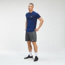 Vīriešu krekliņš ar īsām piedurknēm MP Essential Seamless Short Sleeve T-Shirt - Intense Blue Marl - XS