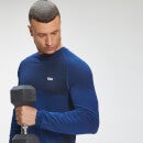 MP Essential Seamless langærmet top til mænd - Intense Blue Marl - XS