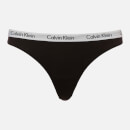 Calvin Klein Women's 3 Pack Thongs - Black/White/Black - M