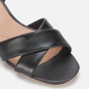 Clarks Women's Sheer35 Strap Leather Block Heeled Sandals - Black