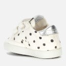 Golden Goose Babies' School Pois Print Trainers - White/Black Pois/Ice/Silver - UK 0 Infant