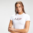 MP Women's Adapt Camo Logo Crop T-Shirt - White - XL