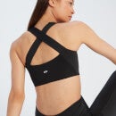 MP ženski Tempo sportski grudnjak sa ukrštenim bretelama na leđima - crna boja - XXS