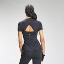 Damska koszulka z krótkimi rękawami z kolekcji Tempo MP – czarna - XXS