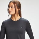 Moteriški marškinėliai su ilgomis rankovėmis "Power Ultra" - juodi - XS