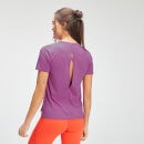 T-shirt con scollo sulla schiena MP Power Ultra da donna - Orchidea - XXS