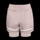 MP Women's Velocity Running Double Layer Shorts - Fawn - S