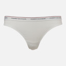 Tommy Hilfiger Women's 3 Pack Essential Thongs - White/Tango Red/Navy Blazer - XS