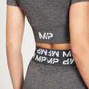 T-shirt crop a maniche corte Curve MP da donna - Carbone scuro