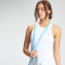 Camiseta de entrenamiento de malla sin mangas y con espalda nadadora Essentials para mujer de MP - Blanco