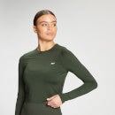 Camiseta corta de entrenamiento de manga larga Essentials Dry-Tech para mujer de MP - Verde oscuro