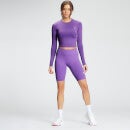 MP Essentials Training ženske kratke biciklističke kratke hlače za cijelu dužinu - tamno lila - XS