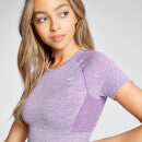 MP Damen bauchfeies Curve Kurzarm-T-Shirt — Deep Lilac - S