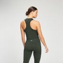 Camiseta corta de entrenamiento sin mangas y con espalda nadadora Essentials para mujer de MP - Verde oscuro - XXS