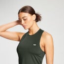 Camiseta corta de entrenamiento sin mangas y con espalda nadadora Essentials para mujer de MP - Verde oscuro