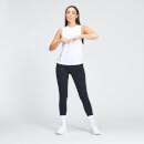 Damska koszulka treningowa bez rękawów z obniżonymi wycięciami na ramiona z kolekcji Essentials MP – biała - XS