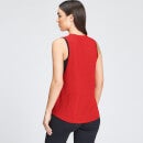 Camiseta de tirantes de entrenamiento con sisas caídas Essentials para mujer de MP - Rojo - XXS