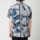 BOSS Casual Men's Rhythm Printed Shirt - Dark Blue