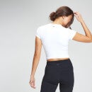 MP Moterų "Power" trumpomis rankovėmis marškinėliai - balti - XL