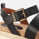 Barbour Women's Gabbie Leather Espadrille Sandals - Black