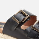 Barbour Women's Lola Leather Espadrille Sandals - Black