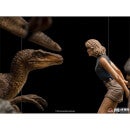 Iron Studios Jurassic Park Demi Statuette à l'échelle 1/20 Scène Finale 48 cm