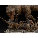 Iron Studios Jurassic Park Demi Statuette à l'échelle 1/20 Scène Finale 48 cm