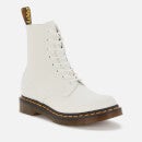 Dr. Martens Women's 1460 Pascal Virginia Leather 8-Eye Boots - Optical White