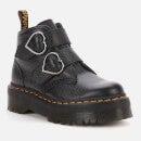 Dr. Martens Women's Devon Heart Leather Ankle Boots - Black