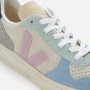 Veja Women's V10 Suede Trainers - Multico/Natural/Babe