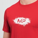MP Pánské Chalk Graphic Tričko s Krátkým Rukávem – Rudé - S
