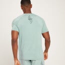 MP メンズ リニア マーク グラフィック トレーニング ショートスリーブ Tシャツ - アイス ブルー - XXS