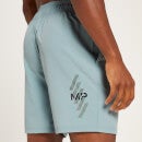 Pantalón corto de entrenamiento con detalle gráfico Linear Mark para hombre de MP - Azul hielo - XS