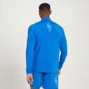 Męska bluza treningowa z suwakiem ¼ z kolekcji MP Linear Mark Graphic – True Blue