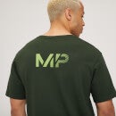 Camiseta de manga corta con estampado gráfico gradual para hombre de MP - Verde oscuro - XXS