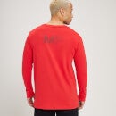 MP muška majica dugih rukava s Fade grafikom - jarko crvena boja - XS