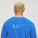 MP Pánské Fade Graphic Tričko s Dlouhým Rukávem – Čistě Modré - XS