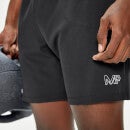 Pantalones cortos de entrenamiento con detalle gráfico Infinity Mark para hombre de MP - Negro