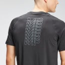 MP 남성용 리피트 그래픽 트레이닝 숏 슬리브 티셔츠 - 블랙 - XXS