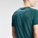 MP vyriški marškinėliai su grafine treniruočių simbolika trumpomis rankovėmis "Repeat" - Deep Teal - XS