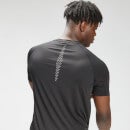 Camiseta de entrenamiento de manga corta con estampado de marca repetido para hombre de MP - Negro